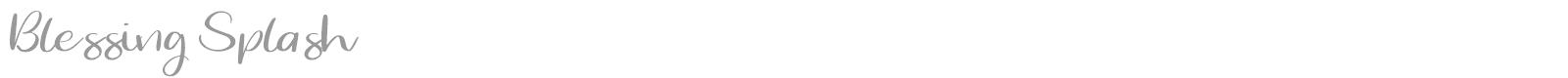 Blessing Splash font preview